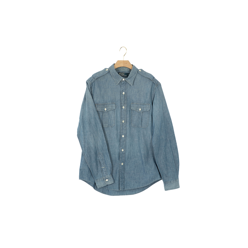 L'Exception/POLO RALPH LAUREN/H/Chemise/Bleu clair/L/Jean