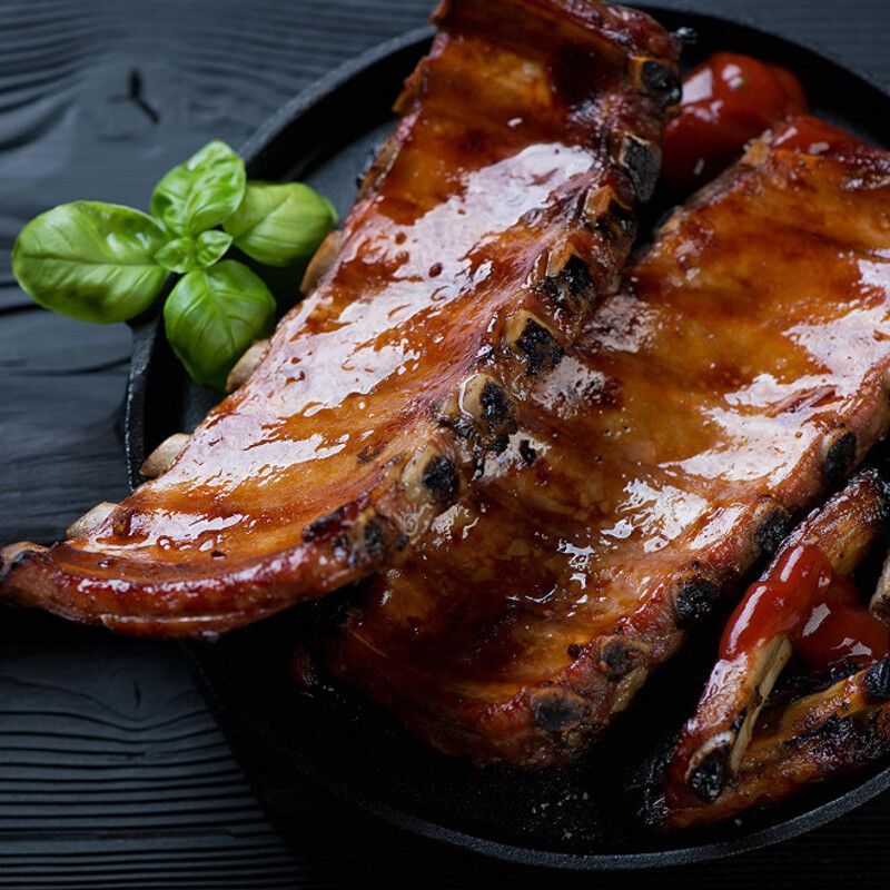 Travers de porc marinés Barbecue ±600g