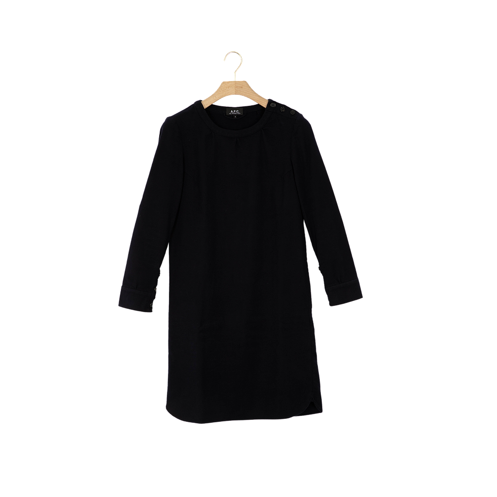 L'Exception/APC Paris/F/Robe/Bleu marine/S/Coton