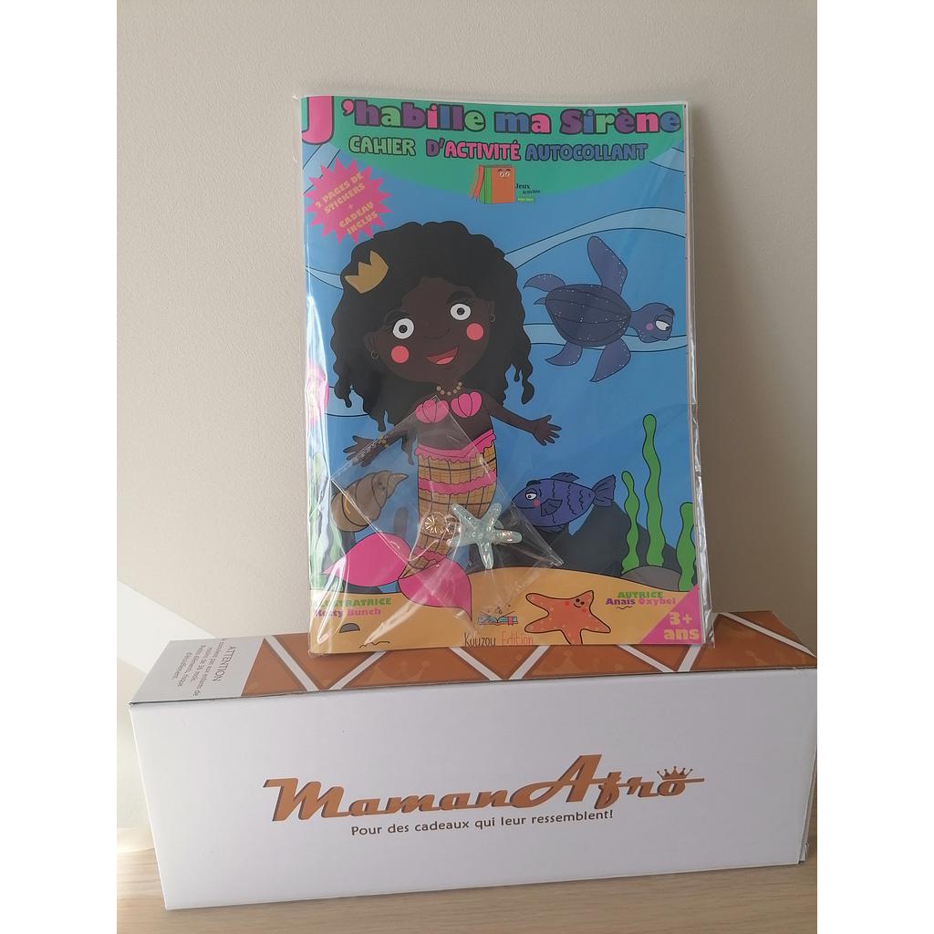 J'habille ma sirène - Cahier de coloriage avec autocollants