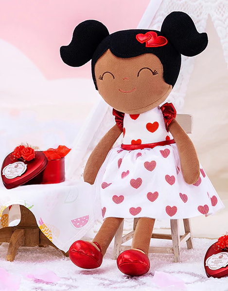 Peluche : Robe à coeur