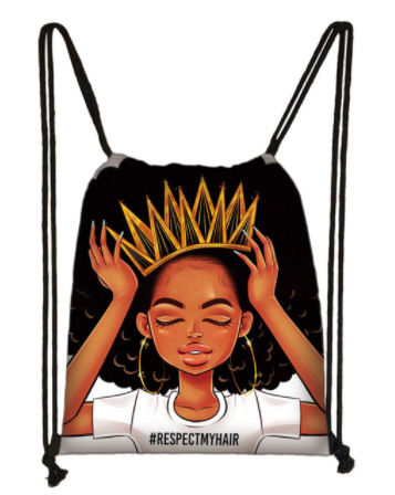 Sac avec Cordons : Reine Afro