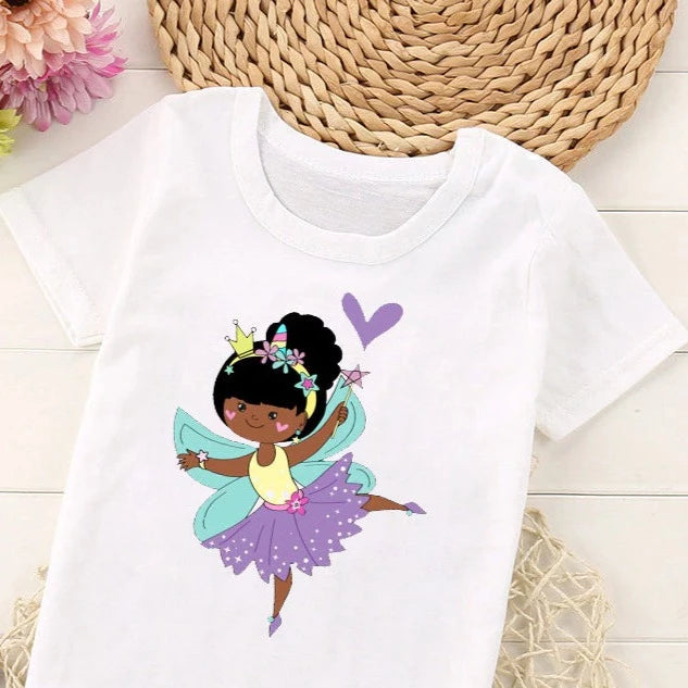 T-Shirt : Danseuse de carnaval aux ailes de papillons
