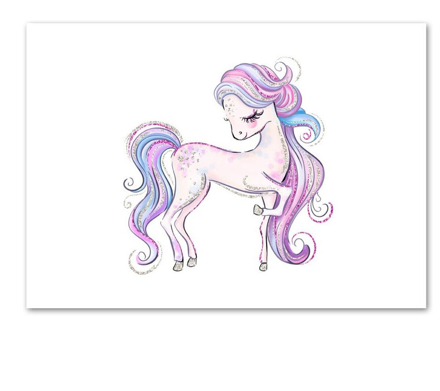 Toile :  Le poney du monde féérique