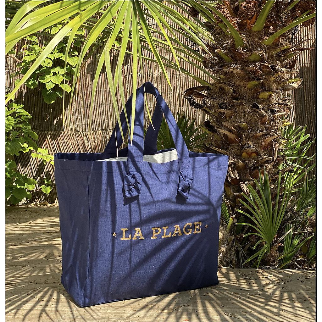 Cabas Lily- marine - "LA PLAGE"