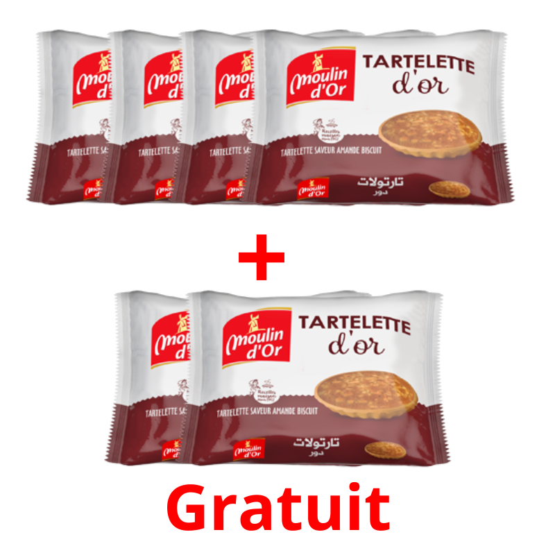 Tartelettes amande 65 gr 4+2 Gratuit (Moulin d'Or)