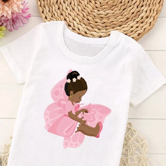 T-Shirt : La petite fille en rose