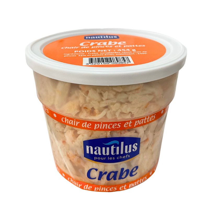Chair de crabe, pinces et pattes - 454g