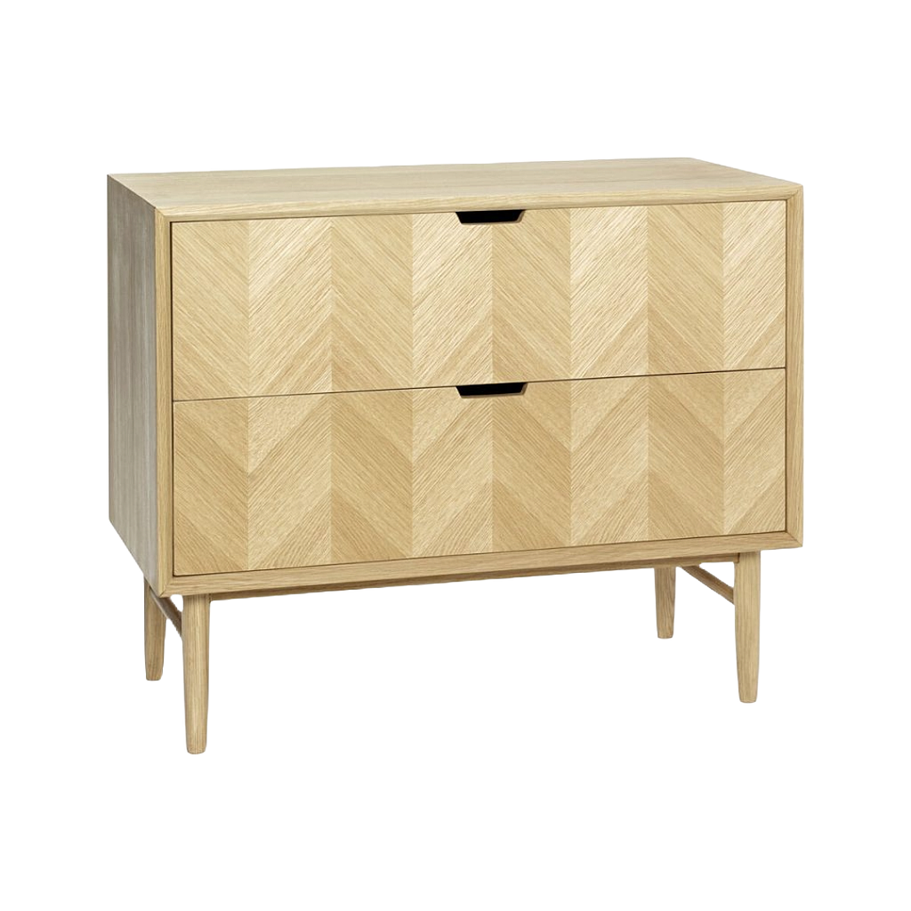 Commode Herringbone 2 tiroirs
