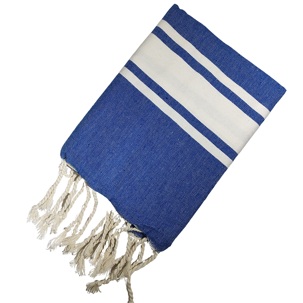 FOUTA CANCÙN (spécial enfants) - bleu et blanc