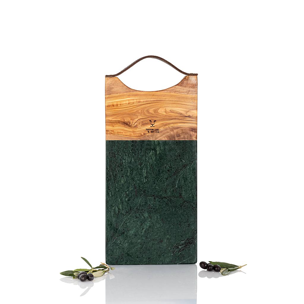 Planche bois d'olivier+marbre (CLASSICO) - black