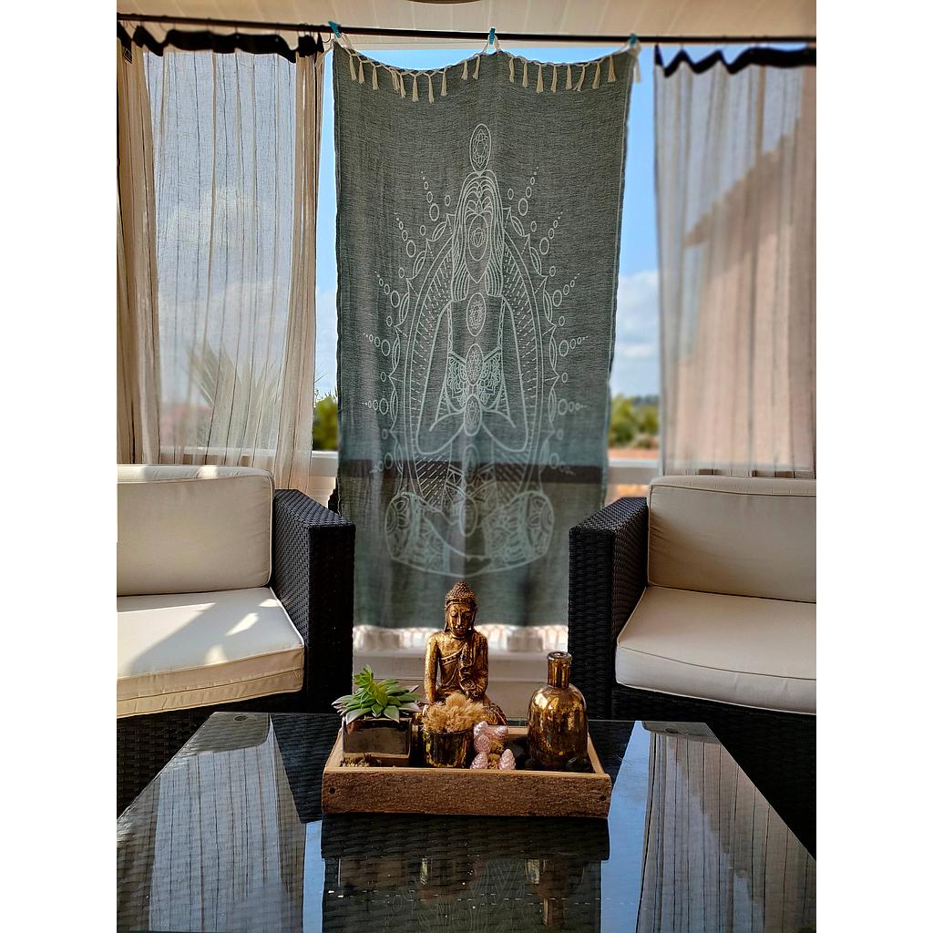 Fouta réversible CHAKRA - Gris