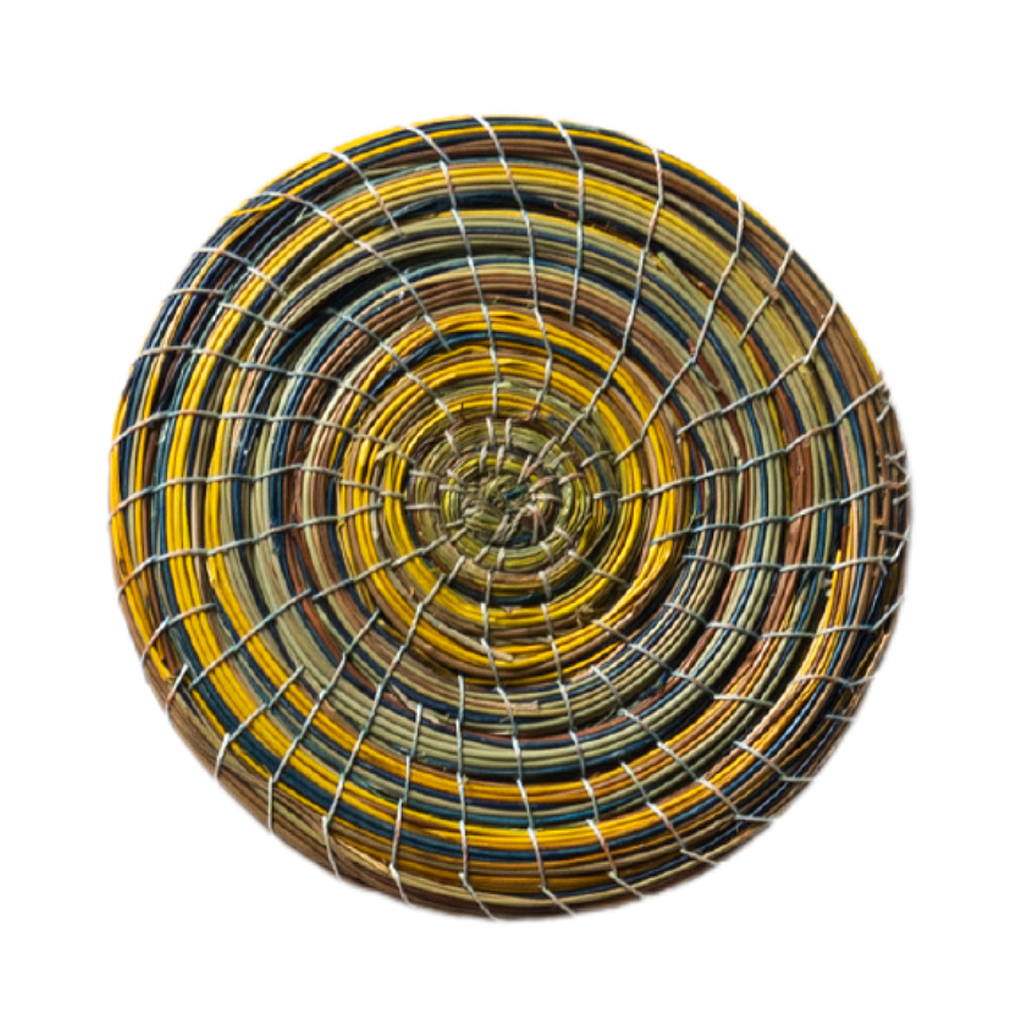 Sous verre/ Déco murale en fibre naturelle Halfa Diamètre 10 - 