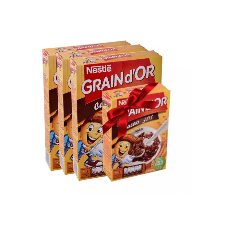 X3 GRAIN D'OR CACAO 600 GR + 300 GR GRATUIT