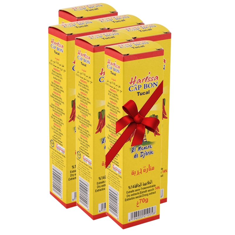 X5 Harissa tube 70 gr (Tucal) +1 GRATUIT