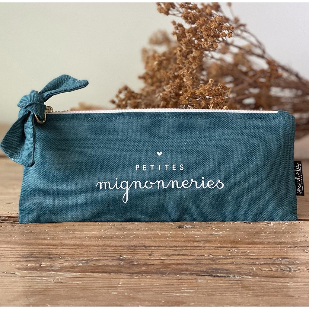 Trousse bleu pétrole" Mignonneries"