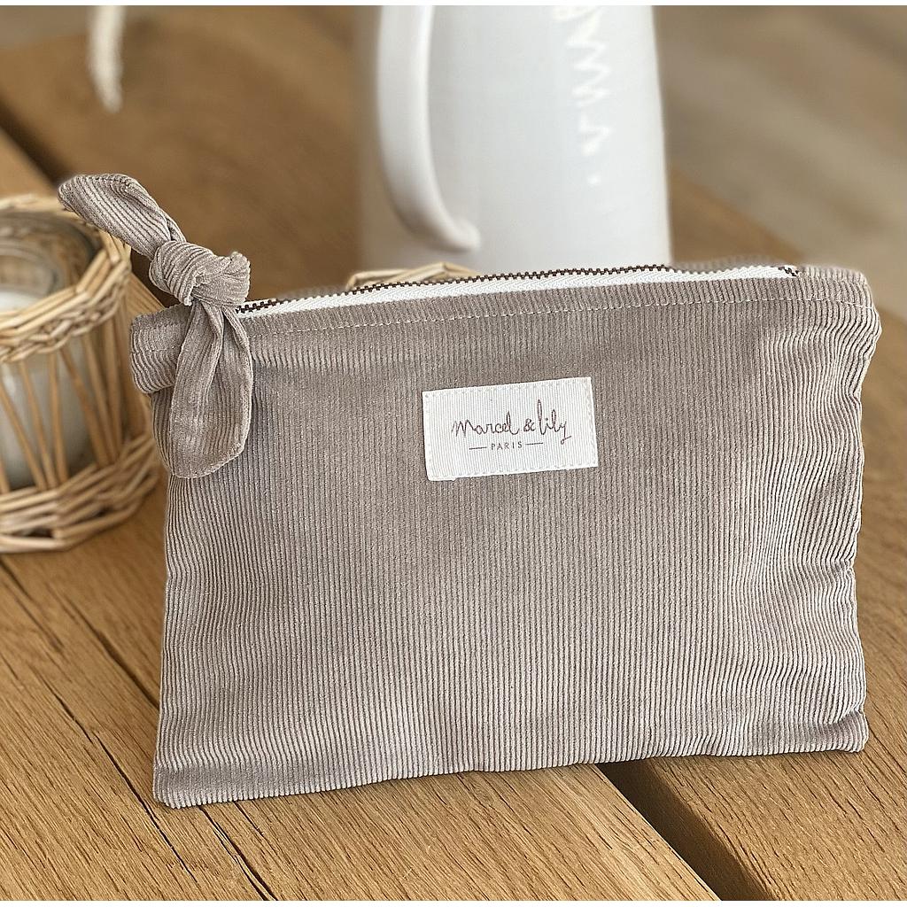 Pochette velours - Coconut