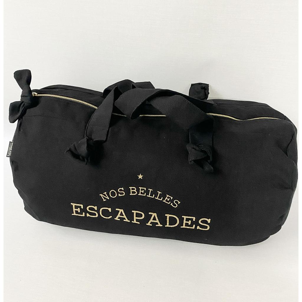 Sac Polochon noir - Nos Belles Escapades