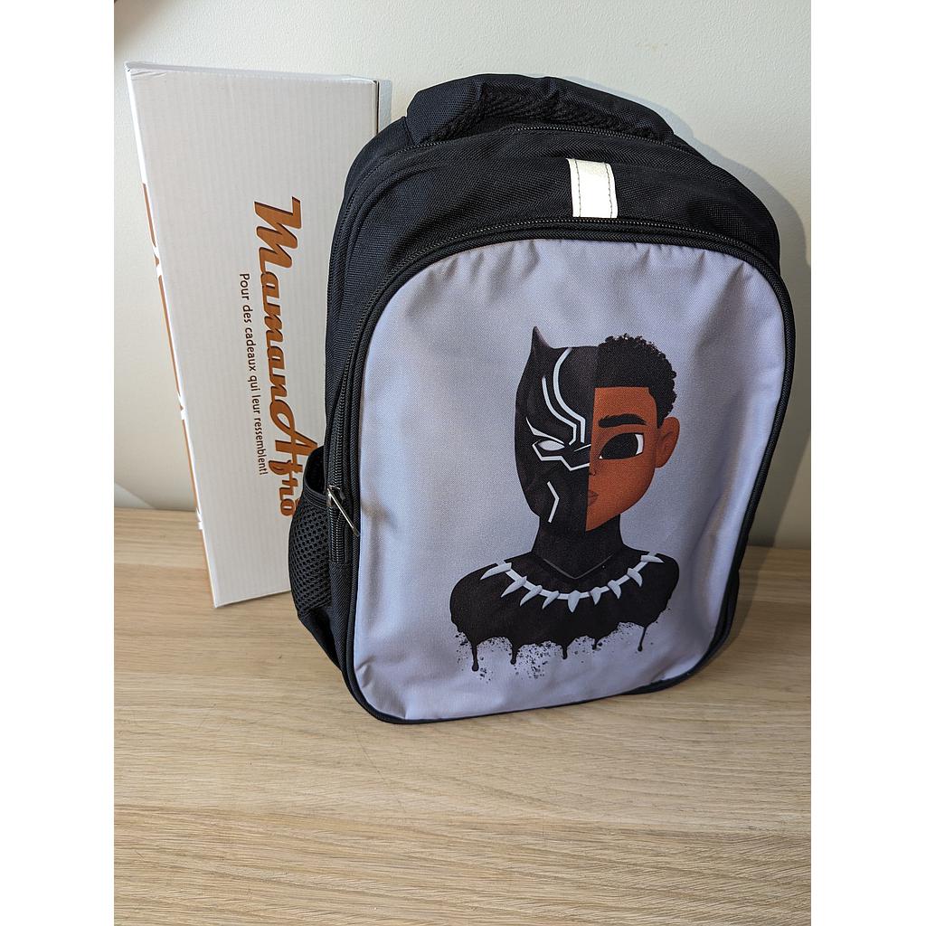 Sac à Dos : Afro Panthère sur fond gris
