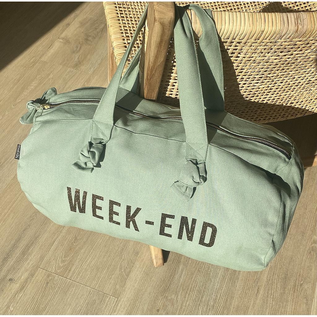 Sac Polochon - sauge - Week End