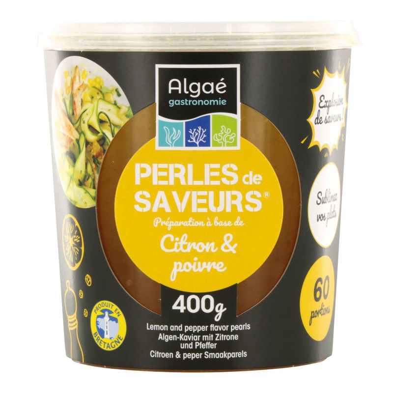 Perles de saveurs citron et poivre - 400g