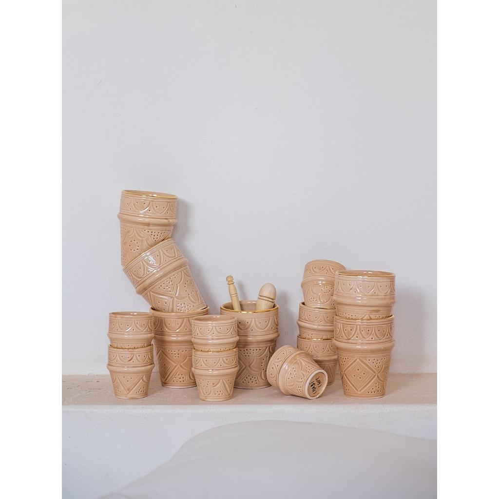 2 tasses beldi Empreinte sahara gold