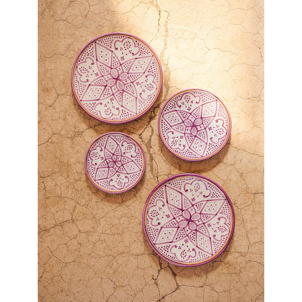 Assiette Zwak lilas gold