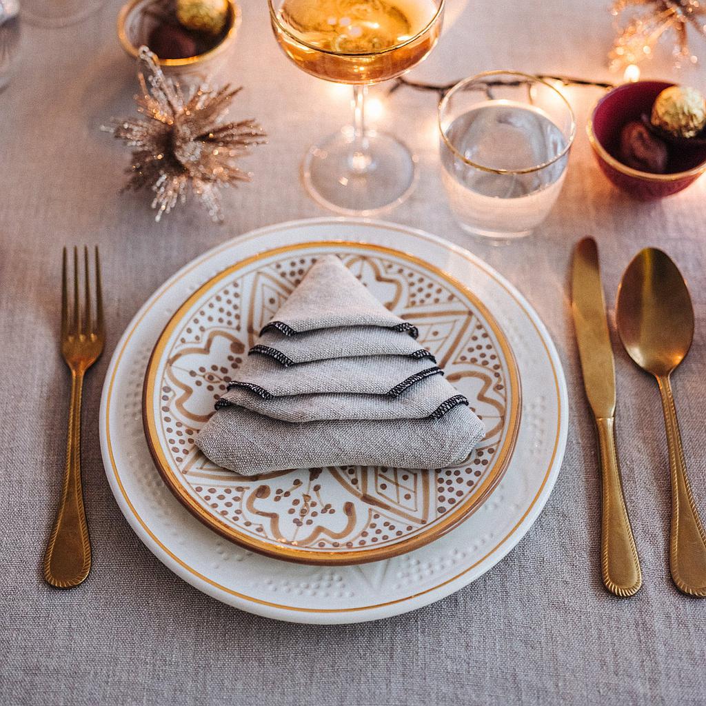 Assiette Zwak sahara gold