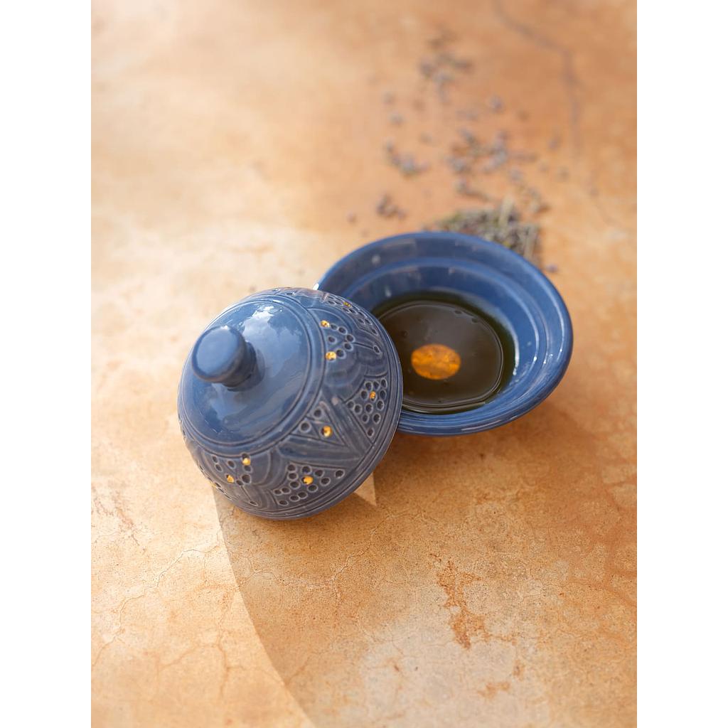Beurrier Empreinte bleu stone gold