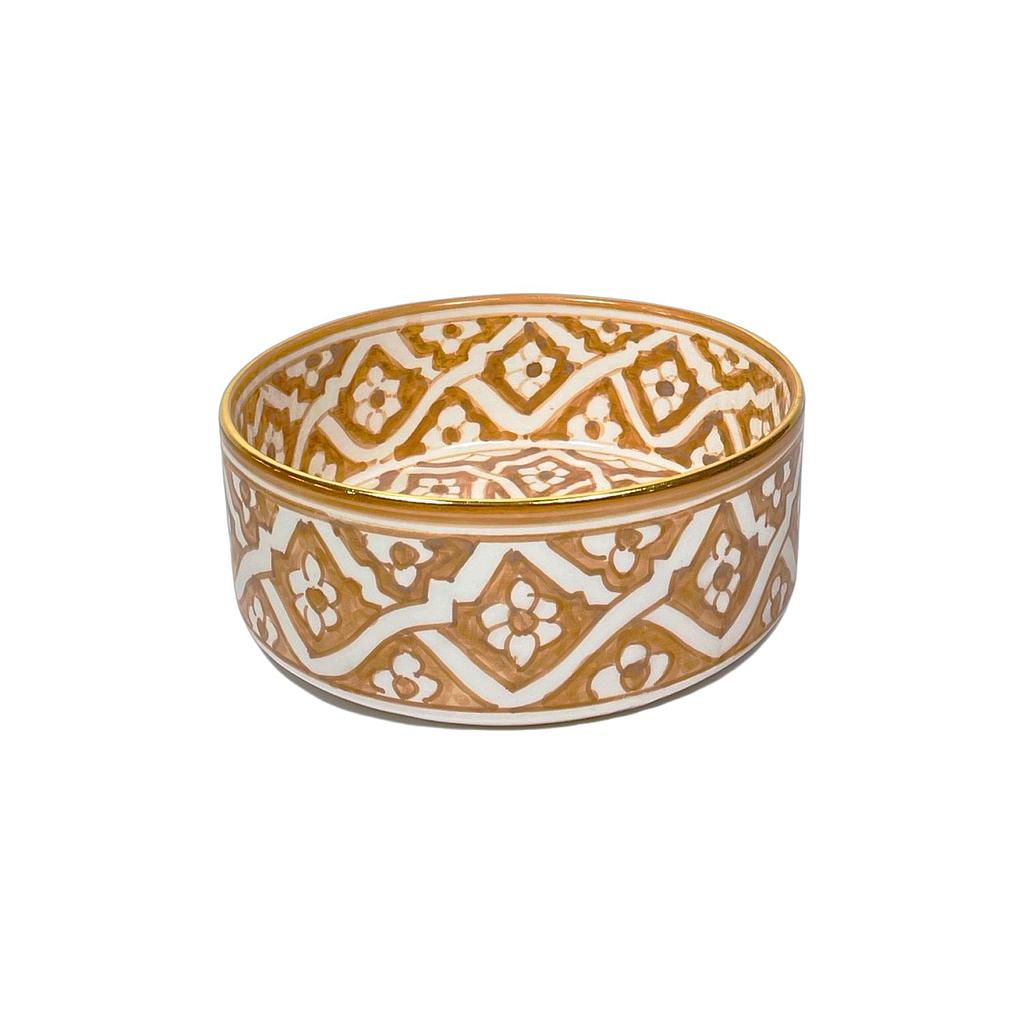 saladier et plat droits Fassia sahara gold