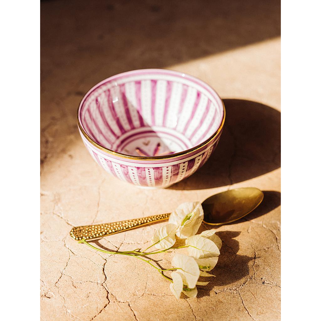 Bols, saladier ronds Sunflower lilas gold