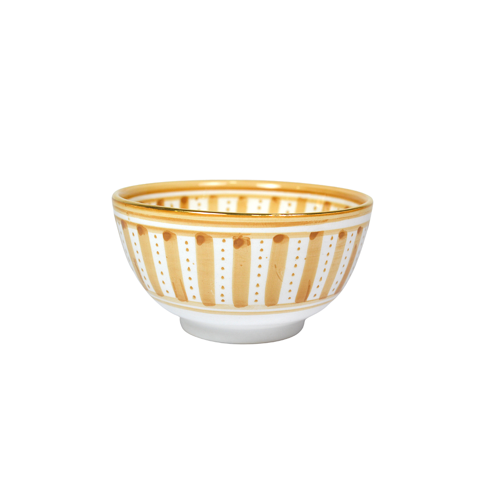 Petit Bol rond Sunflower paille gold