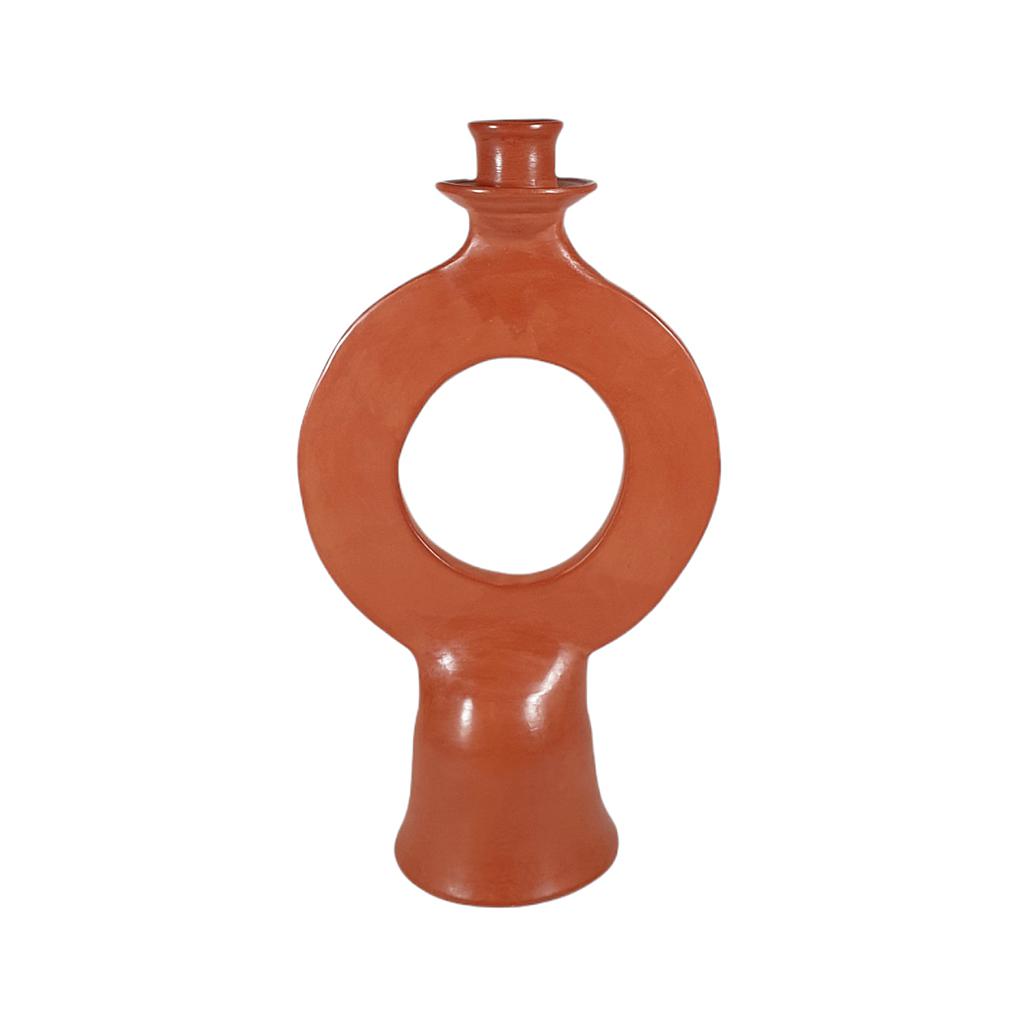 BOUGEOIR TADELAKT PLEINE LUNE TERRACOTTA