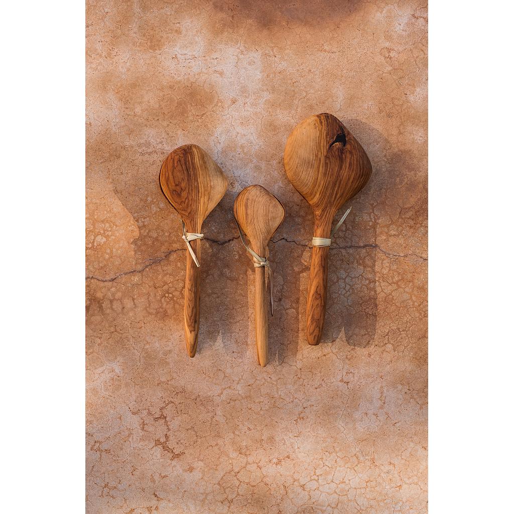 COUVERTS À SALADE EN BOIS D'OLIVIER