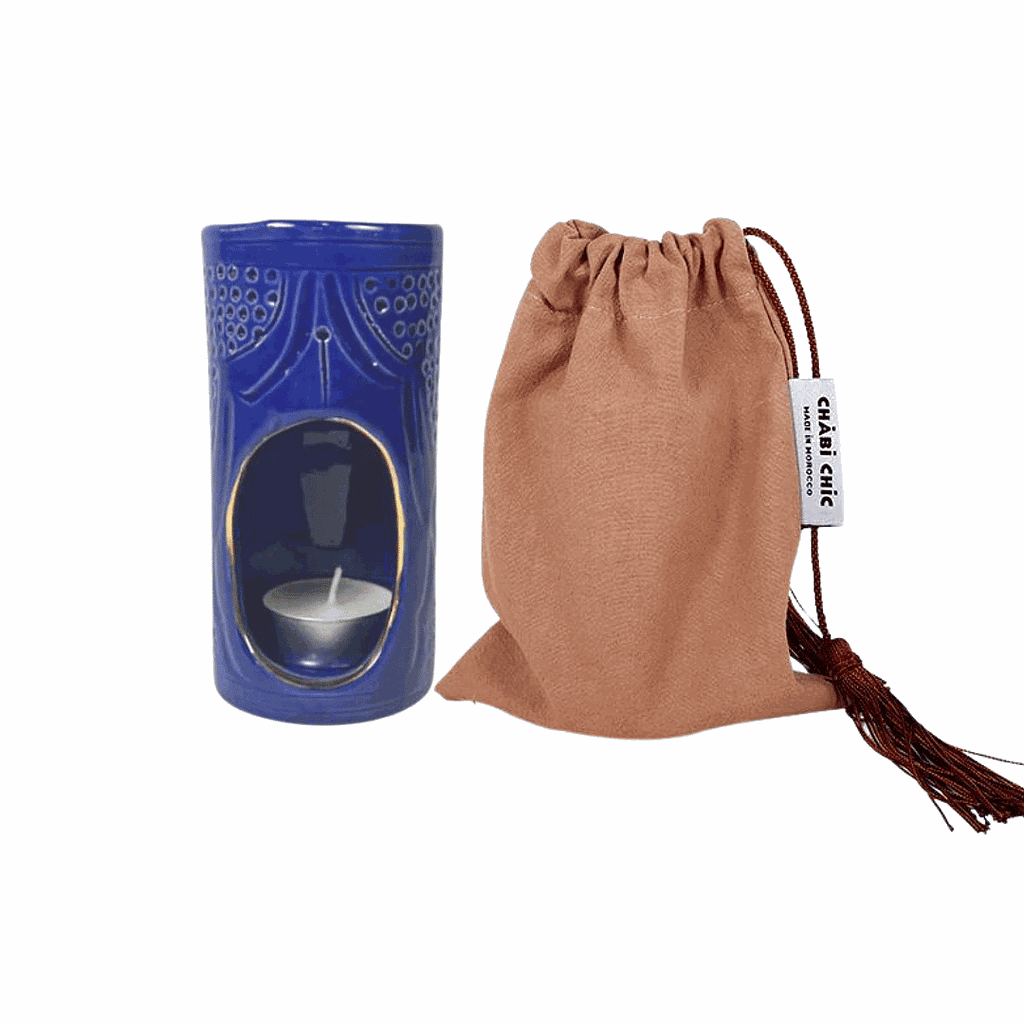 Diffuseur de parfum Empreinte bleu majorelle gold