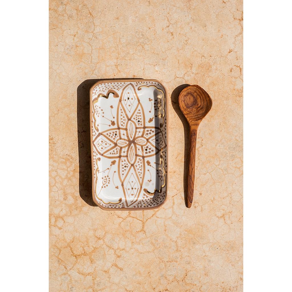 Grand plateau rectangle Zwak sahara gold