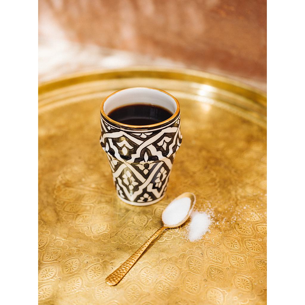 Grande tasse beldi Fassia noir gold