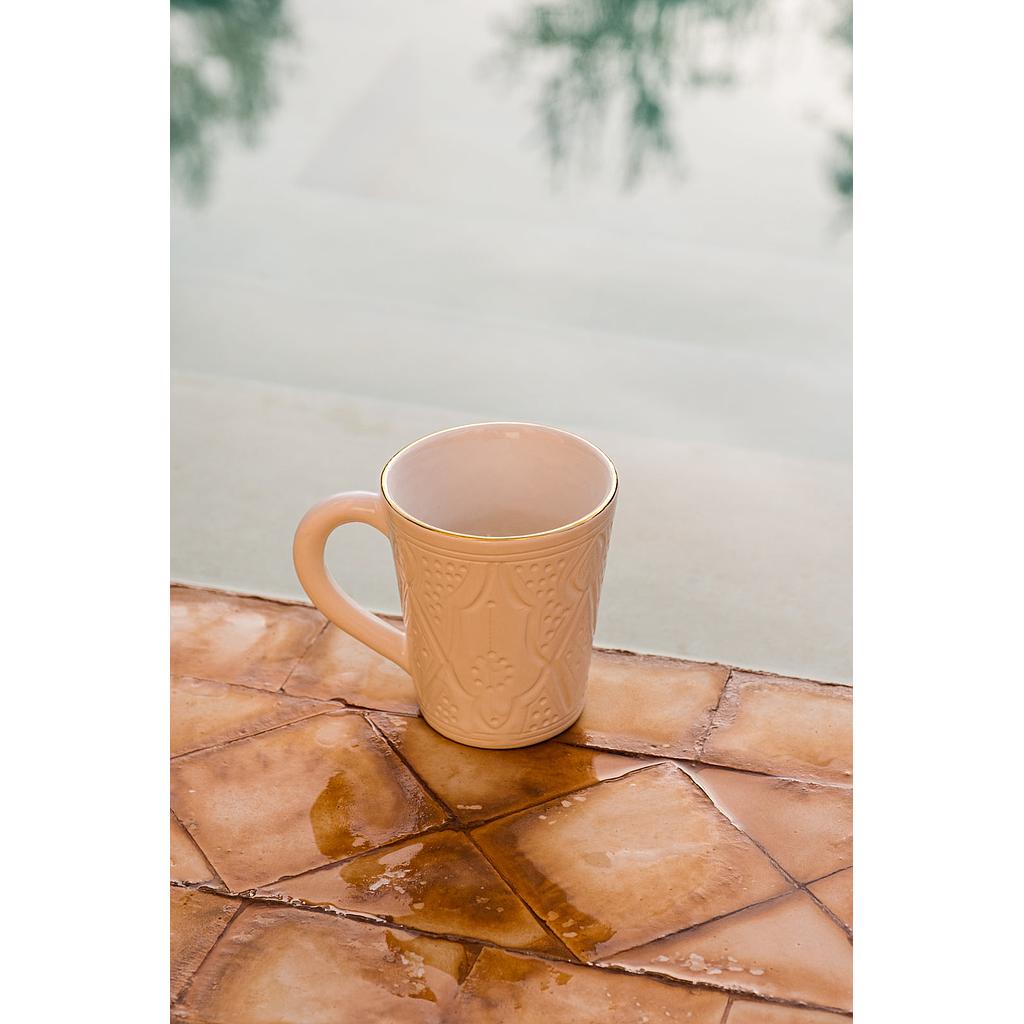 Mug Empreinte blanc gold