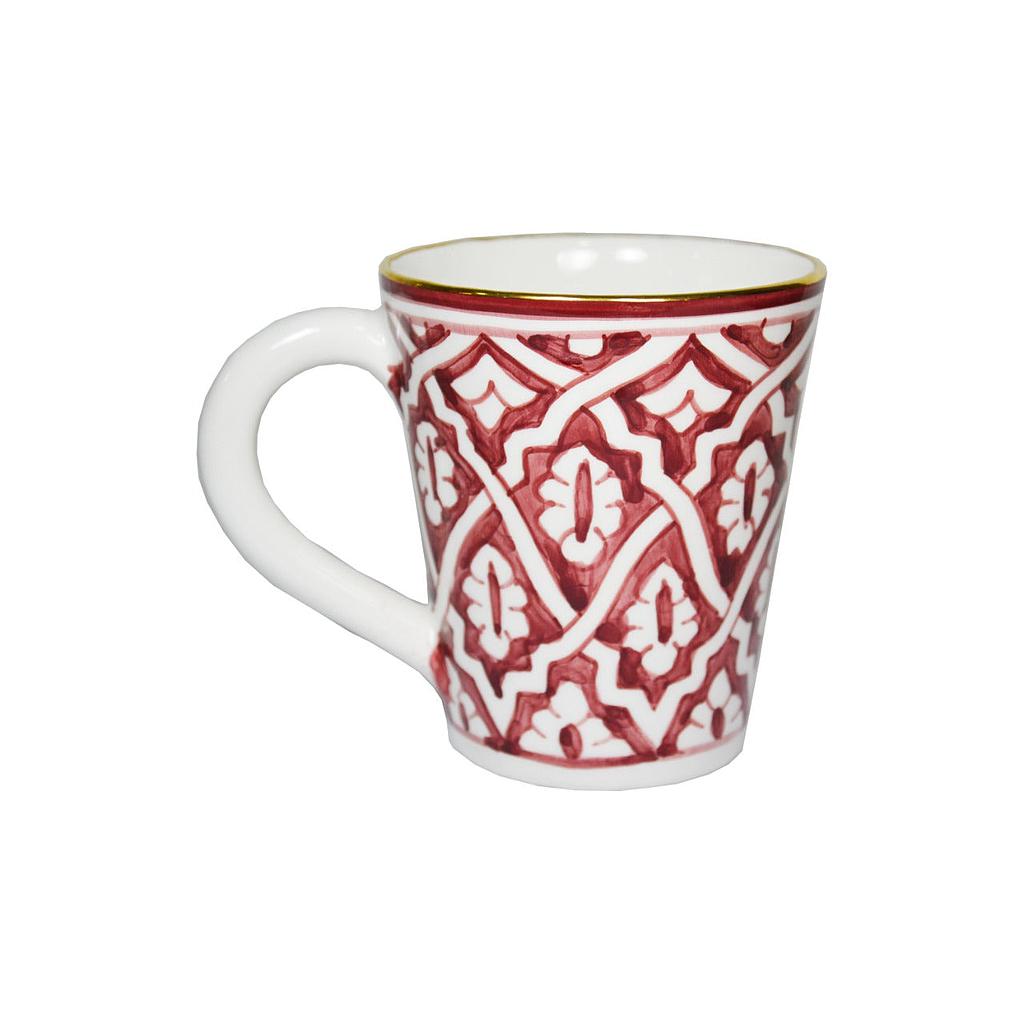 Mug Fassia aubergine gold