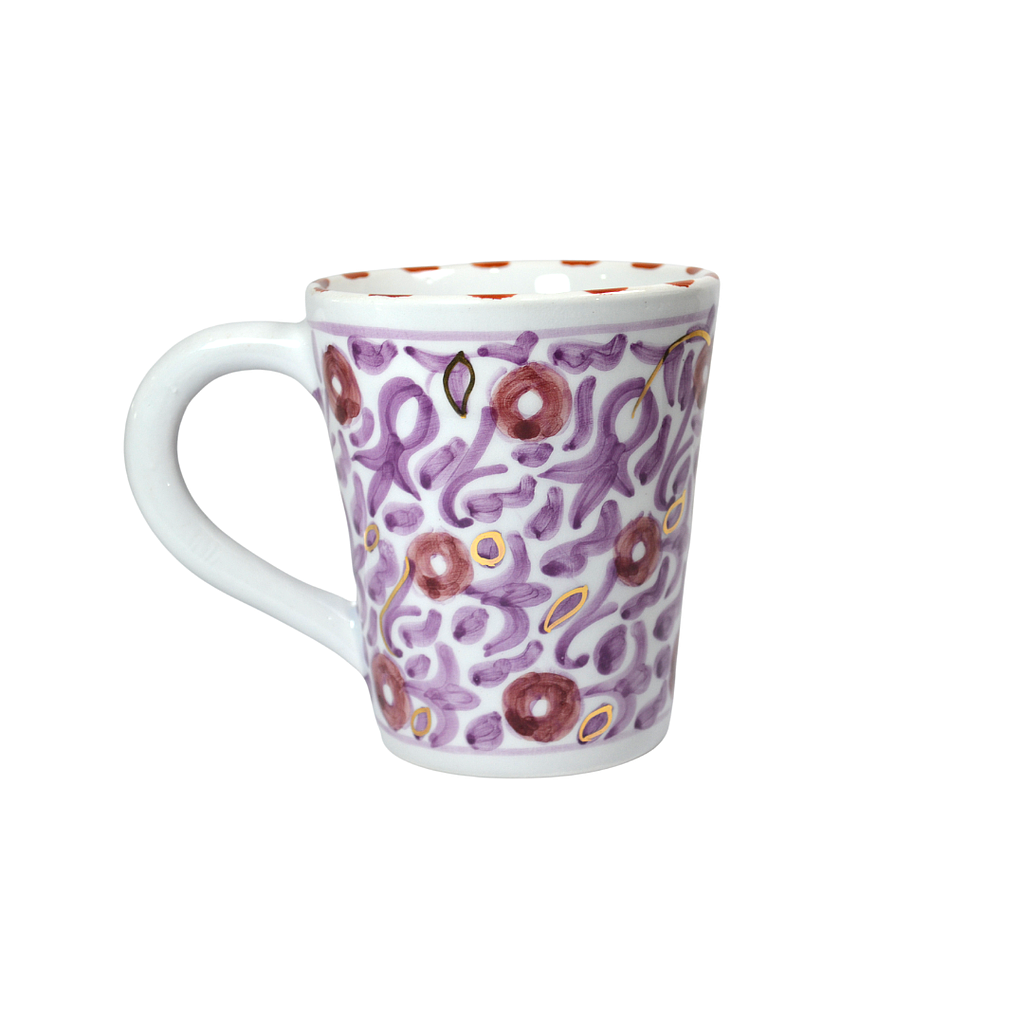 Mug Fleurs lilas gold