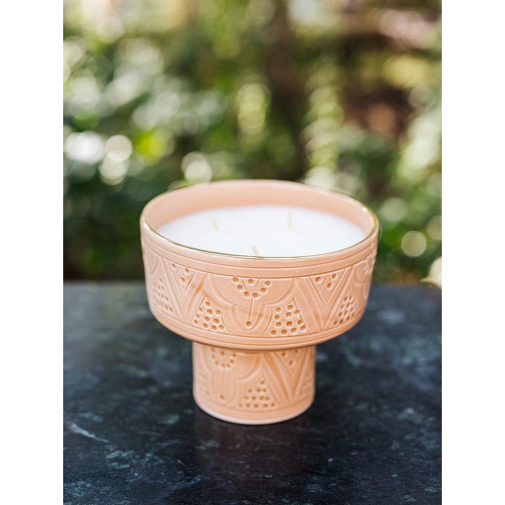 bougie piedestal Empreinte sahara parfumée oriental