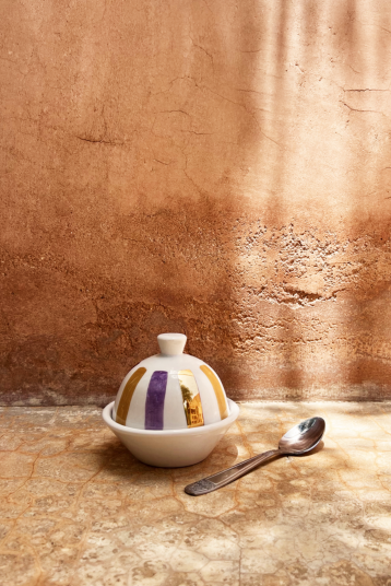 Beurrier Ourika lilas paille gold