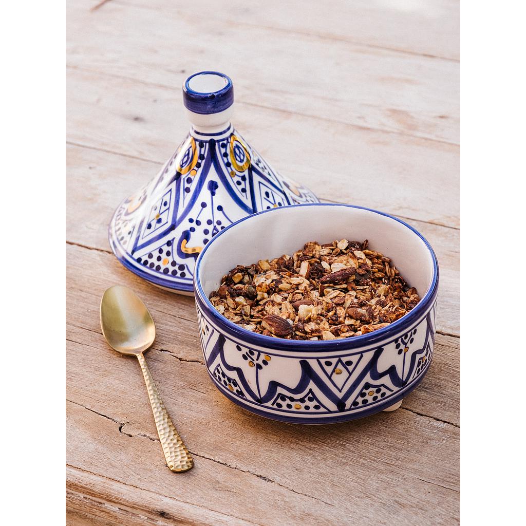 Boîte Tajine Zwak bleu majorelle gold