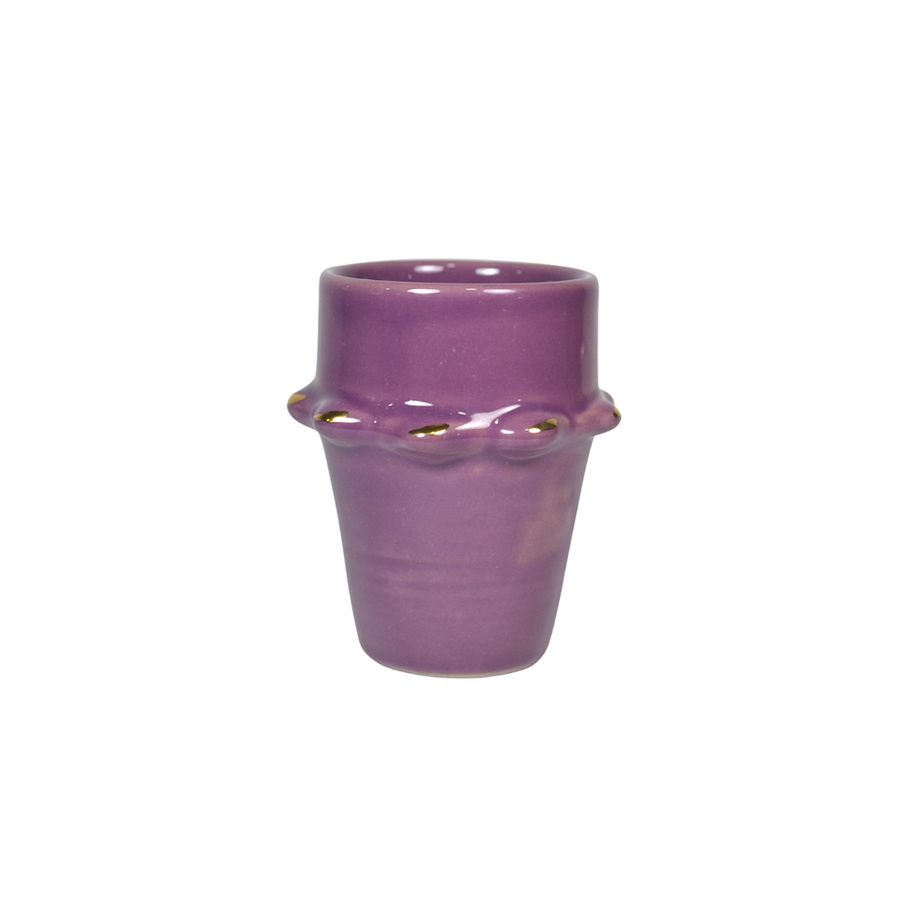 Moyenne tasse beldi tazza lilas gold