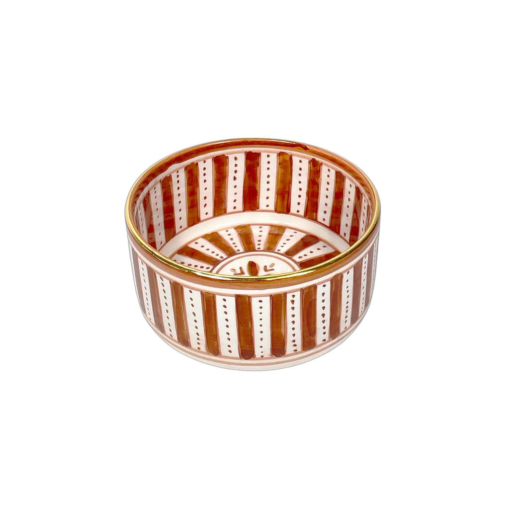 Grand bol droit Sunflower marsala gold