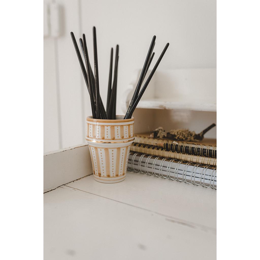 Grande tasse beldi Sunflower paille gold