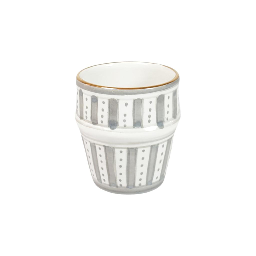 Petite tasse à café Sunflower gris gold