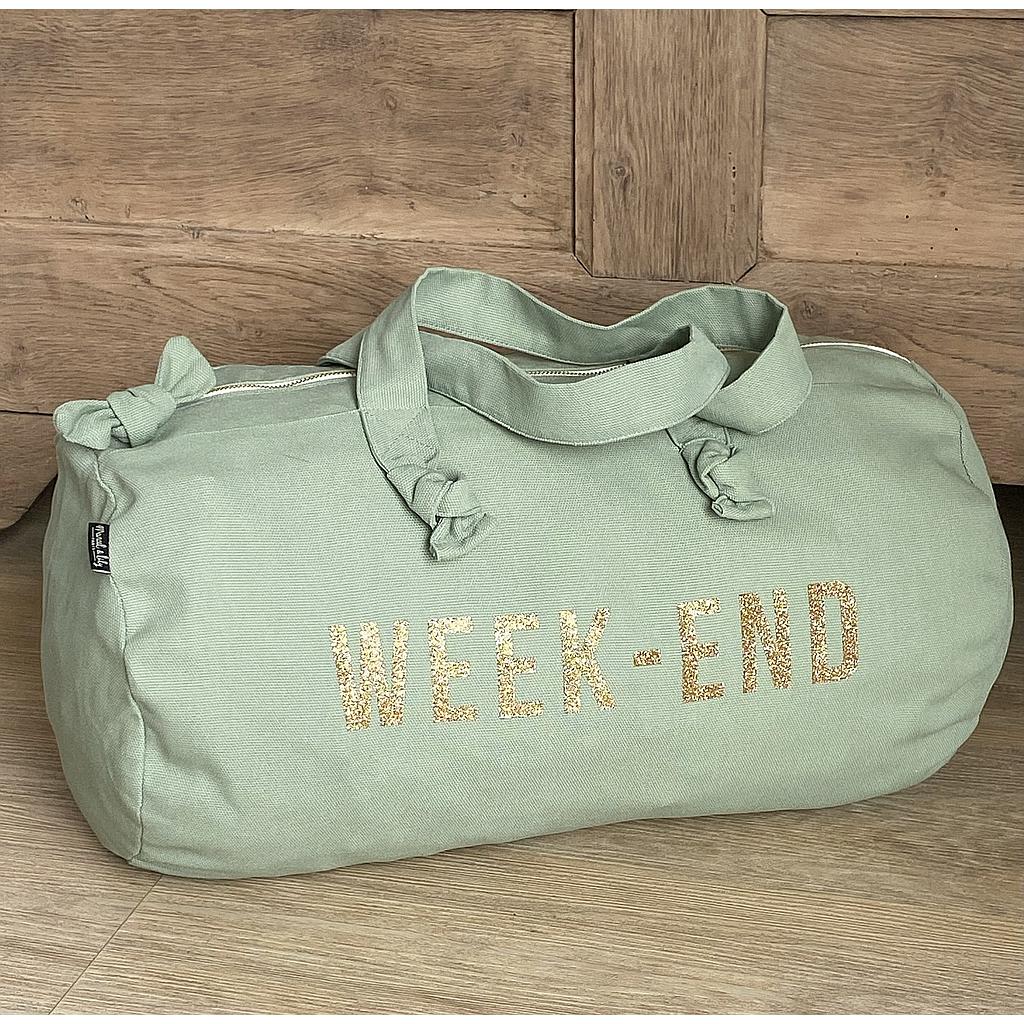 Sac Polochon - sauge - WeekEnd