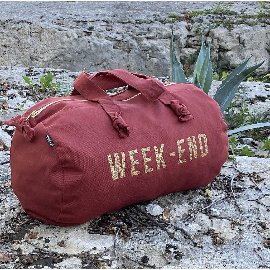 Sac Polochon - Lie de Vin  - WeekEnd