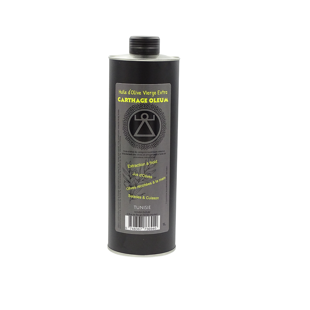 Huile d'olive vierge extra 1 L (CARTHAGE OLEUM)